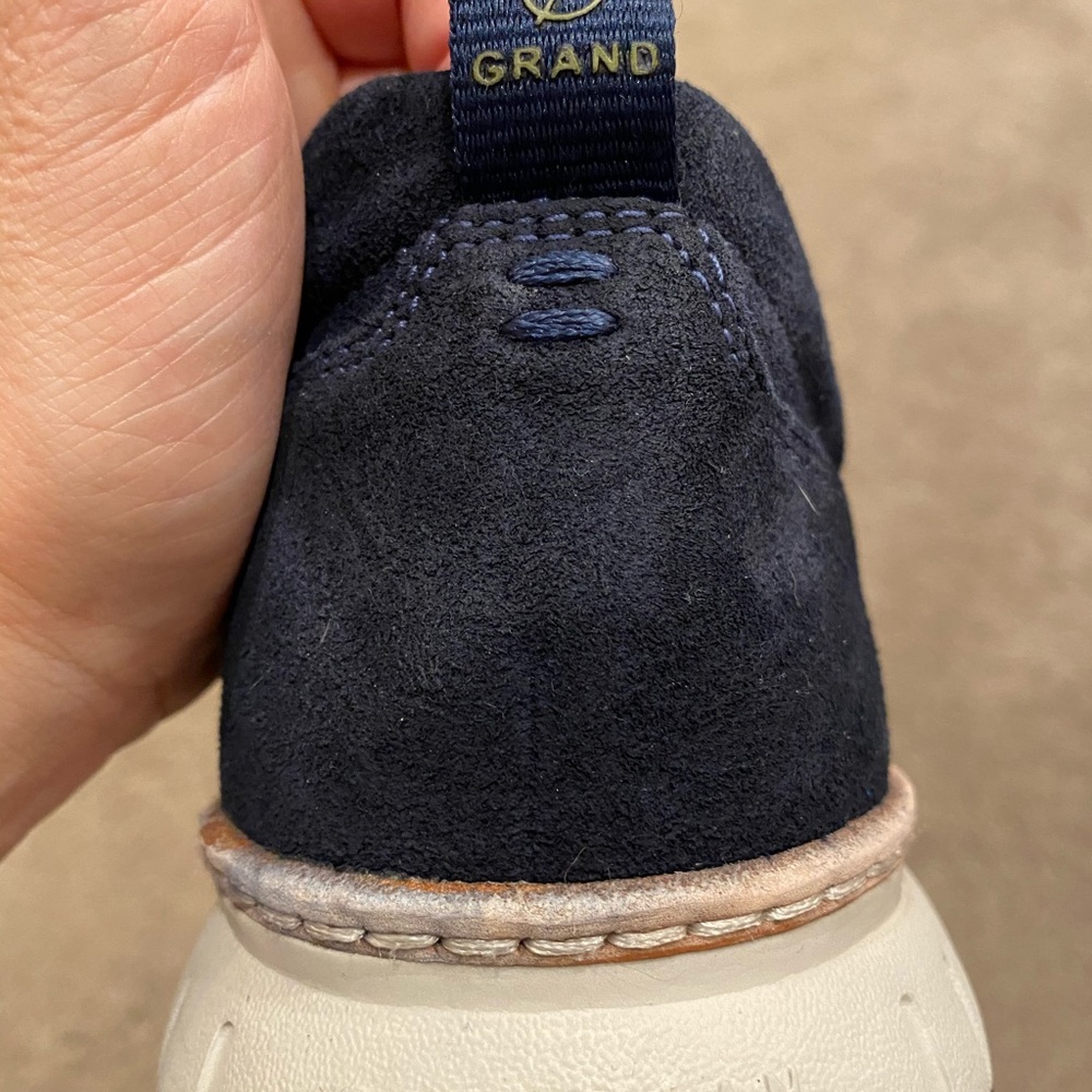 Cole Haan Men’s Zero Grand Navy Suede Shoes - Picture 7 of 9